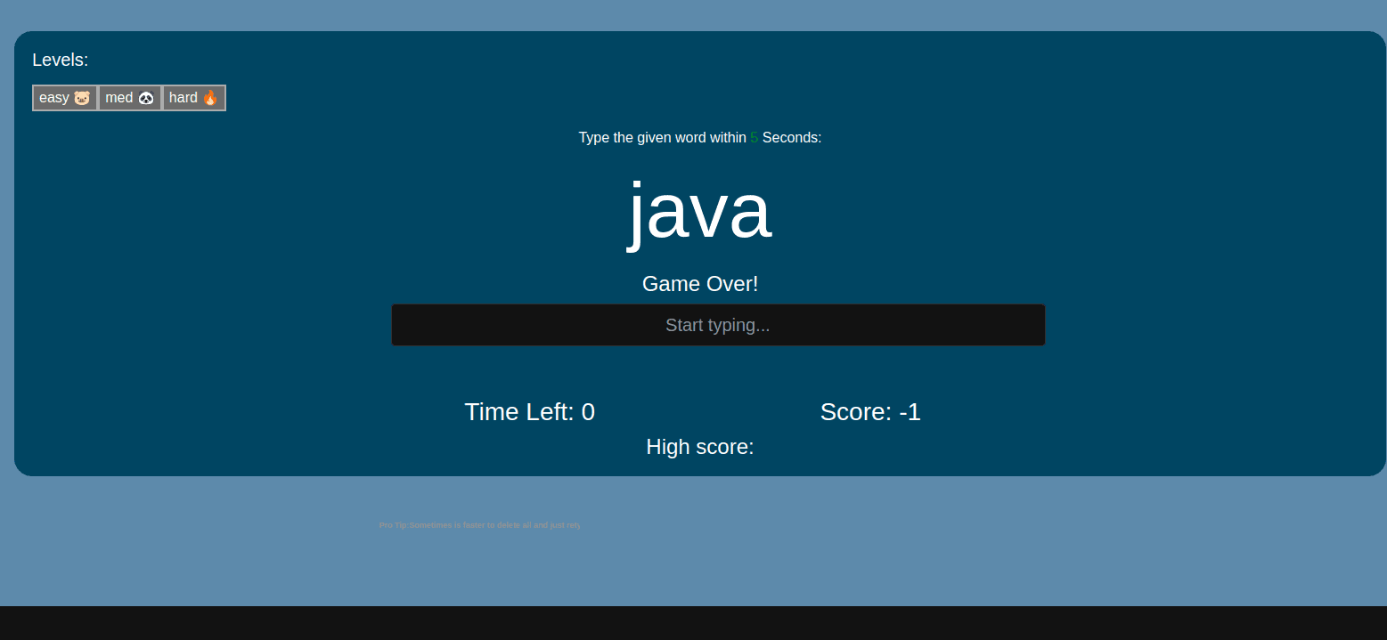 JS Word Game